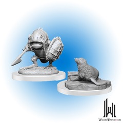 D&D Nolzur's Marvelous Miniatures: Locathah and Seal